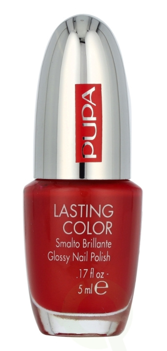 Pupa Milano Pupa Lasting Color Glassy Nail Polish 5 ml #601 Red Fire i gruppen SKØNHED & HELSE / Manicure / pedicure / Neglelak hos TP E-commerce Nordic AB (D18330)