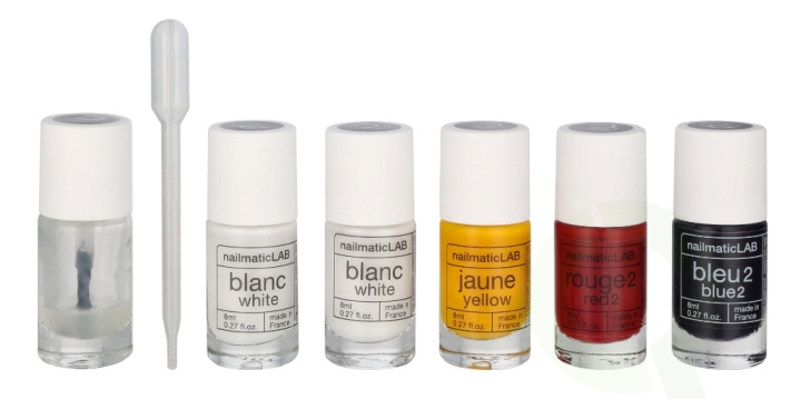 Nailmatic Nail Polish Set 52.5 ml Pastel - 5x Nail Polish 8ml/5x Mixing Base 2,5 ml/10 Pipettes/5 Labels/1 Booklet With 20 Recipes i gruppen SKØNHED & HELSE / Manicure / pedicure / Neglelak hos TP E-commerce Nordic AB (D18392)