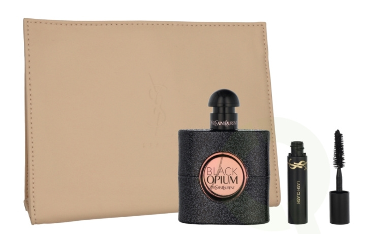 Yves Saint Laurent YSL Black Opium Giftset 52 ml Edp Spray 50ml/#01 Mini Lash Clash 2ml/Pouch i gruppen SKØNHED & HELSE / Gaveæske / Gaveæske til hende hos TP E-commerce Nordic AB (D18412)