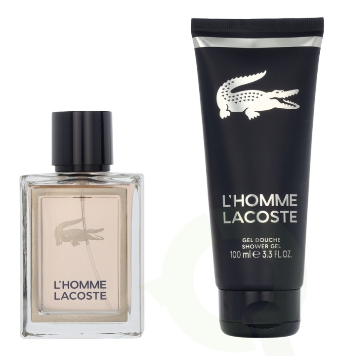 Lacoste L\'Homme Giftset 150 ml Edt Spray 50ml/Shower Gel 100ml i gruppen SKØNHED & HELSE / Duft & Parfume / Parfume / Parfume til ham hos TP E-commerce Nordic AB (D18415)