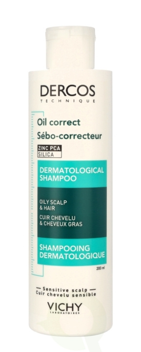 Vichy Dercos Oil-Correct Dermatological Shampoo 200 ml i gruppen SKØNHED & HELSE / Hår og styling / Hårpleje / Shampoo hos TP E-commerce Nordic AB (D18454)