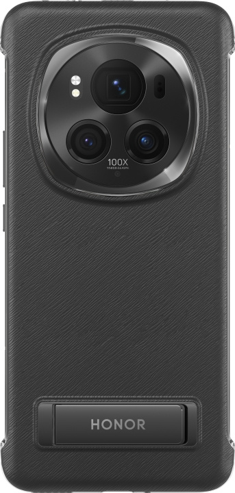 Honor Magic6 Pro beskyttelsesetui med stativ, sort i gruppen SMARTPHONES & TABLETS / Mobil Beskyttelse / Huawei/Honori hos TP E-commerce Nordic AB (D18529)