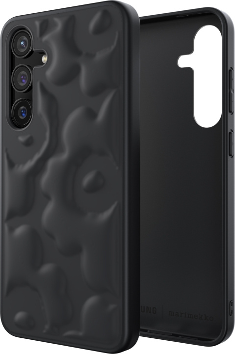 Samsung x Marimekko Embossed Case, Samsung Galaxy S24+, sort i gruppen SMARTPHONES & TABLETS / Mobil Beskyttelse / Samsung hos TP E-commerce Nordic AB (D18543)