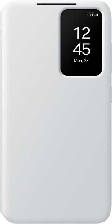 Samsung Galaxy S24 Clear View Wallet Cover, hvid i gruppen SMARTPHONES & TABLETS / Mobil Beskyttelse / Samsung hos TP E-commerce Nordic AB (D18559)