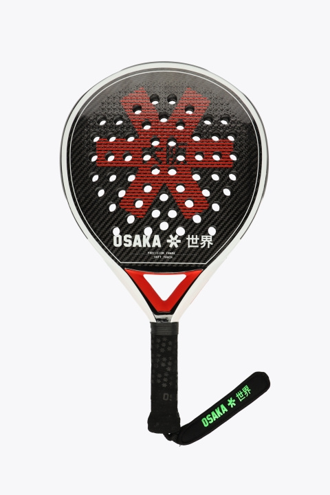 Osaka Padel tennis Pro Tour Precision - Soft White/Oxy red i gruppen SPORT, FRITID & HOBBY / Sportsudstyr / Padel ketcher hos TP E-commerce Nordic AB (D18575)
