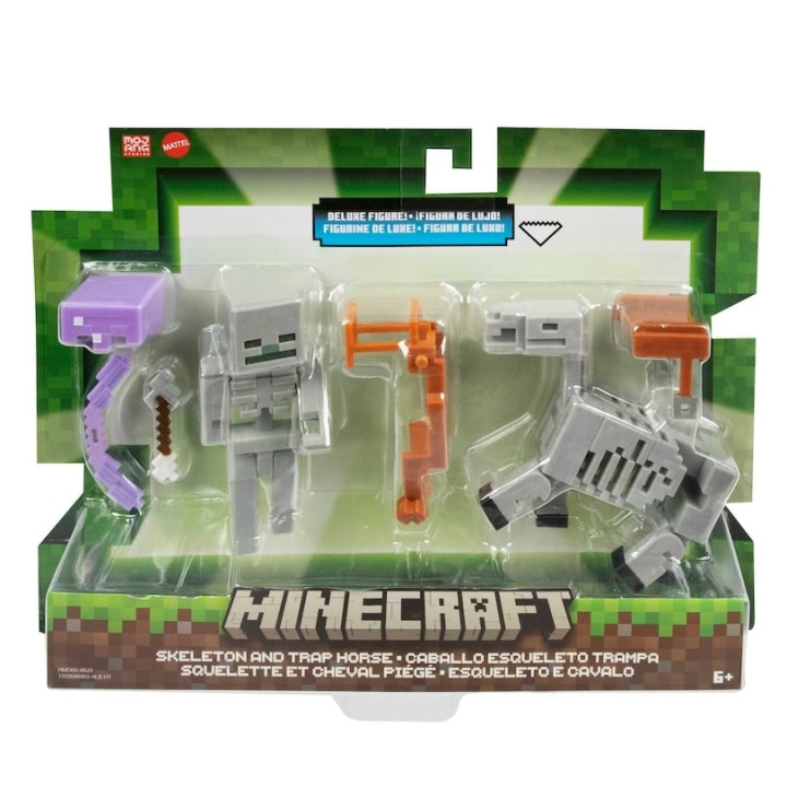 MINECRAFT Skelet og fældehest (GTT53) i gruppen LEGETØJ, BØRN & BABY / Legetøj / Figurer, miniaturer og tilbehør hos TP E-commerce Nordic AB (D18585)