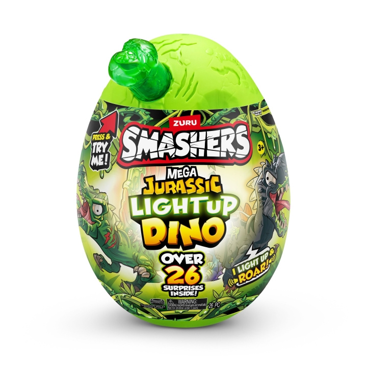 Smashers Mega Jurassic Light up Dino (74108) i gruppen LEGETØJ, BØRN & BABY / Legetøj / Figurer, miniaturer og tilbehør hos TP E-commerce Nordic AB (D18610)