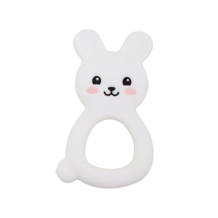 Jellystone Designs - Bunny Bidering - hvid (JSD0381) i gruppen LEGETØJ, BØRN & BABY / Pleje, sundhed og hygiejne / Sutter & Tandringe hos TP E-commerce Nordic AB (D18618)