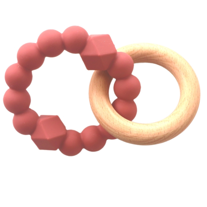 Jellystone Designs Moon Bidering - støvet pink (JSD0350) i gruppen LEGETØJ, BØRN & BABY / Pleje, sundhed og hygiejne / Sutter & Tandringe hos TP E-commerce Nordic AB (D18625)