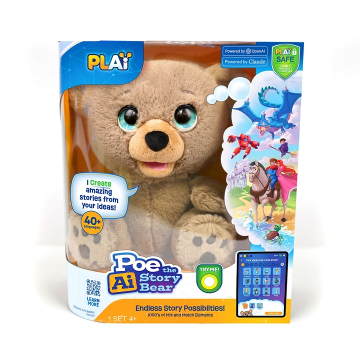 Play-I Poe Interaktiv AI-bamse (90255) i gruppen LEGETØJ, BØRN & BABY / Babyleg (0-3 år) / Tøjdyr hos TP E-commerce Nordic AB (D18641)