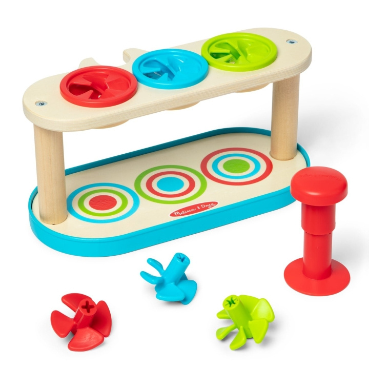 Melissa & Doug Match & skub snurretop (31812) i gruppen LEGETØJ, BØRN & BABY / Babyleg (0-3 år) / Aktivitetslegetøj hos TP E-commerce Nordic AB (D18643)