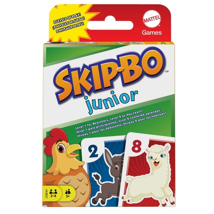Mattel Games Skip-Bo Junior (HHB37) i gruppen LEGETØJ, BØRN & BABY / Spil / Kortspil hos TP E-commerce Nordic AB (D18676)