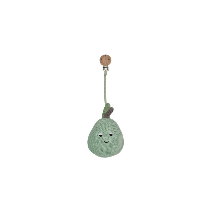 OYOY Mini Yummy Pear barnevognsklemme - Pale Mint (M107686) i gruppen LEGETØJ, BØRN & BABY / Legetøj / Figurer, miniaturer og tilbehør hos TP E-commerce Nordic AB (D18694)