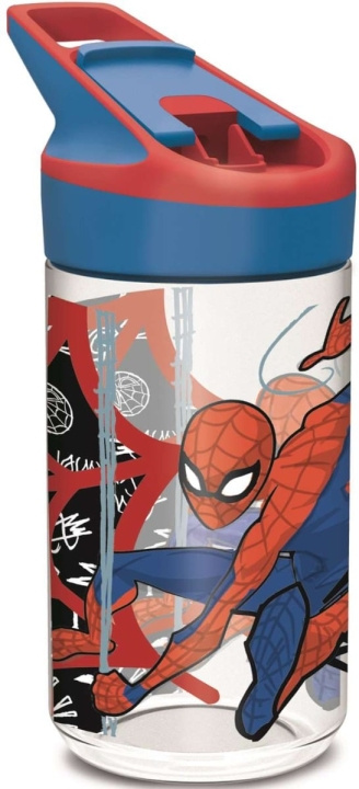 Marvel Stor - Tritan premium Water Bottle 480 ml - Spiderman i gruppen LEGETØJ, BØRN & BABY / Mad & Drikke / Sutteflasker og tilbehør hos TP E-commerce Nordic AB (D18700)