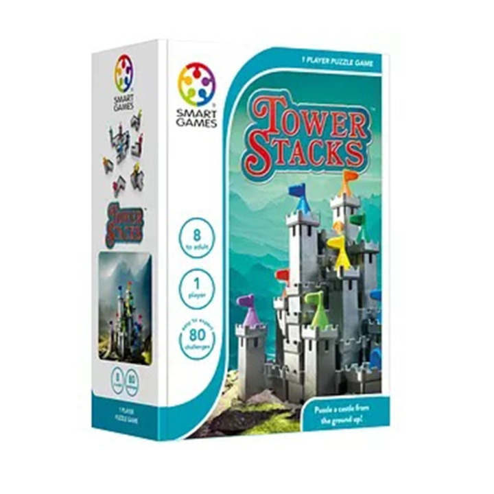Smart Games Tower Stacks (Nordic) (SG2472) i gruppen LEGETØJ, BØRN & BABY / Spil / Brætspil hos TP E-commerce Nordic AB (D18769)