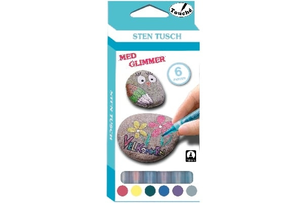 TOUCHÉ Glitter til stenmaleri (809648) i gruppen LEGETØJ, BØRN & BABY / Legetøj / Hobbyartikler hos TP E-commerce Nordic AB (D18820)