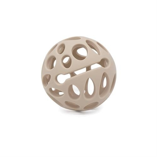 Magni Bideringskugle i LFGB-silikone med taktile overflader, beige - (5733) i gruppen LEGETØJ, BØRN & BABY / Pleje, sundhed og hygiejne / Sutter & Tandringe hos TP E-commerce Nordic AB (D18875)