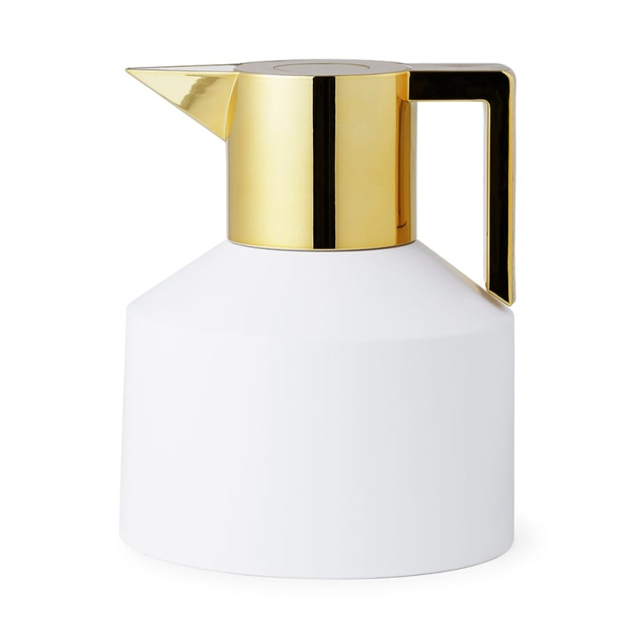 Normann CopenhagenNormann Copenhagen - Geo Vacuum Jug - Hvid/guld i gruppen SPORT, FRITID & HOBBY / Friluftsliv / Termokander & vandflasker hos TP E-commerce Nordic AB (D18877)
