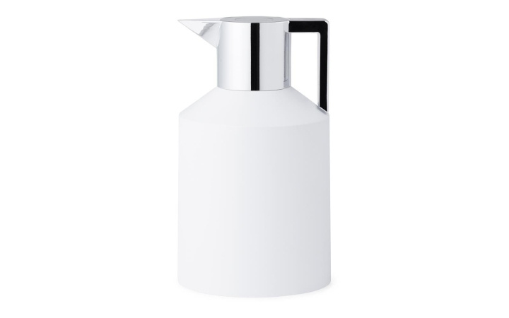 Normann Copenhagen Geo Vacuum Jug 1,5L - Hvid/sølv i gruppen SPORT, FRITID & HOBBY / Friluftsliv / Termokander & vandflasker hos TP E-commerce Nordic AB (D18878)