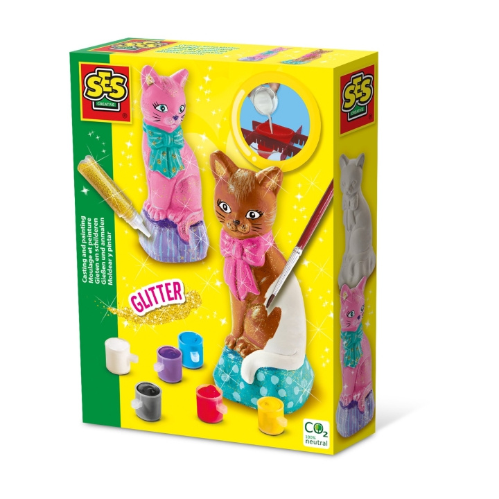 SES Creative Afstøbning og maling - kat - (S01218) i gruppen LEGETØJ, BØRN & BABY / Legetøj / Hobbyartikler hos TP E-commerce Nordic AB (D18885)