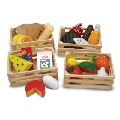 Melissa & Doug Sæt med fødevaregrupper (271) i gruppen LEGETØJ, BØRN & BABY / Legetøj / Lille hjem & rollespil hos TP E-commerce Nordic AB (D18886)