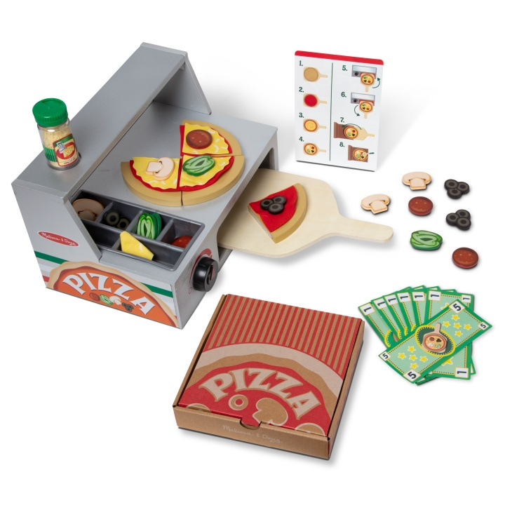 Melissa & Doug Melissa og Doug - Top & Bake Pizza Counter (9465) i gruppen LEGETØJ, BØRN & BABY / Legetøj / Lille hjem & rollespil hos TP E-commerce Nordic AB (D18897)