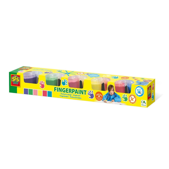 SES Creative Fingerpaint 6 colours - (S00315) i gruppen LEGETØJ, BØRN & BABY / Legetøj / Hobbyartikler hos TP E-commerce Nordic AB (D18915)