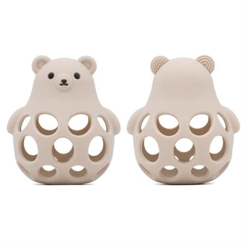 Magni Bideringskugle i bamsedesign, beige - (5734) i gruppen LEGETØJ, BØRN & BABY / Pleje, sundhed og hygiejne / Sutter & Tandringe hos TP E-commerce Nordic AB (D18933)