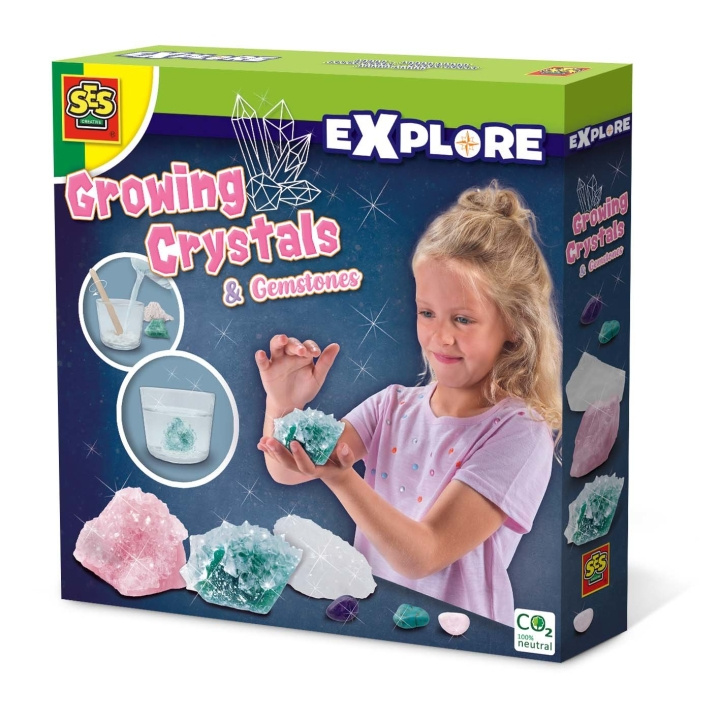 SES Creative Dyrkning af krystaller og ædelstene - (S25115) i gruppen LEGETØJ, BØRN & BABY / Legetøj / Hobbyartikler hos TP E-commerce Nordic AB (D18953)