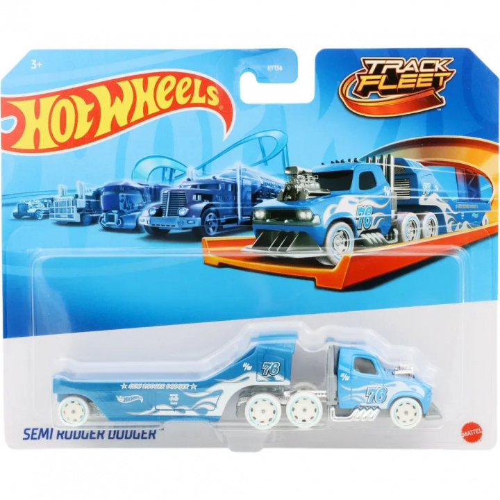 Hot Wheels Rack Fleet Semi Rodger Dodger (HVF03) i gruppen LEGETØJ, BØRN & BABY / Legetøj / Legetøjsbiler hos TP E-commerce Nordic AB (D18954)