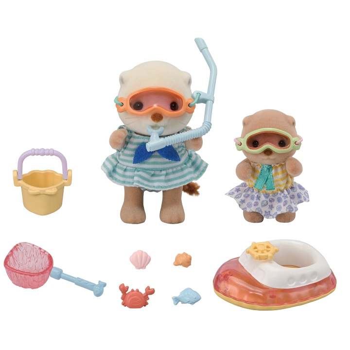 Sylvanian Families Sea Otter Sisters - Splashy snorkelsæt (5804) i gruppen LEGETØJ, BØRN & BABY / Legetøj / Legesæt hos TP E-commerce Nordic AB (D18968)