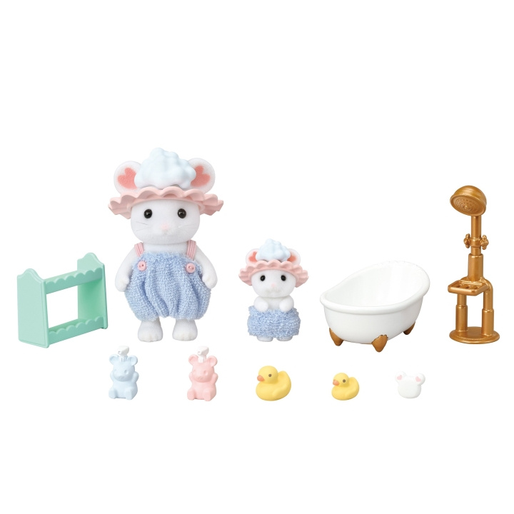 Sylvanian Families Søskende med bobler til badetid - (5805) i gruppen LEGETØJ, BØRN & BABY / Legetøj / Legesæt hos TP E-commerce Nordic AB (D18969)