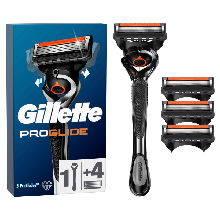 Gillette Proglide-skraber - blå/sort i gruppen SKØNHED & HELSE / Hår og styling / Barbering og trimning / Barberskraber og tilbehør hos TP E-commerce Nordic AB (D19024)
