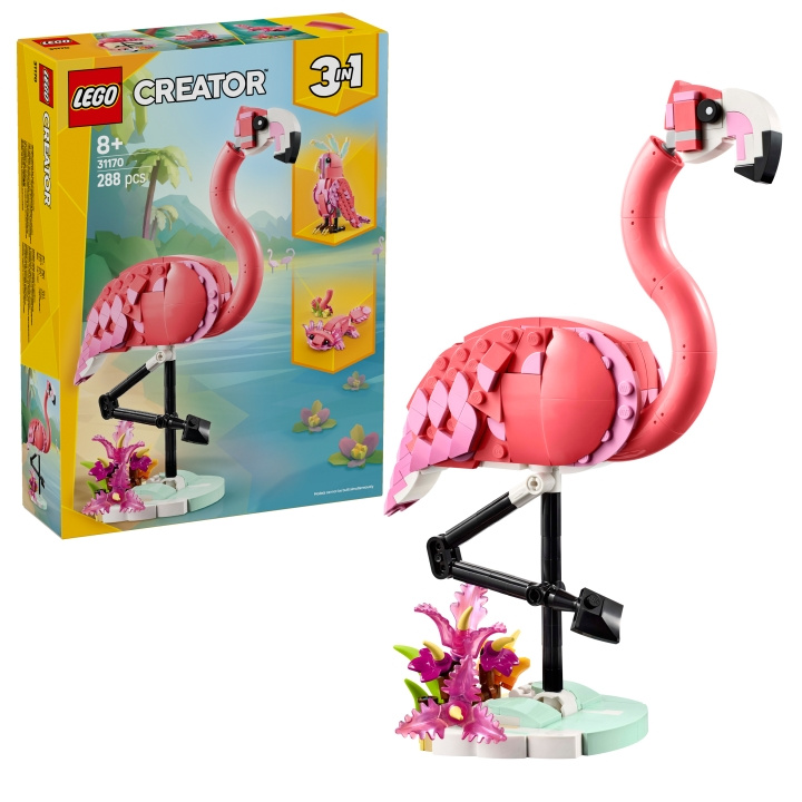 LEGO LEGO Skaber - Vilde dyr: Lyserød flamingo (31170) i gruppen LEGETØJ, BØRN & BABY / Legetøj / Bygge legesager / Lego hos TP E-commerce Nordic AB (D19043)