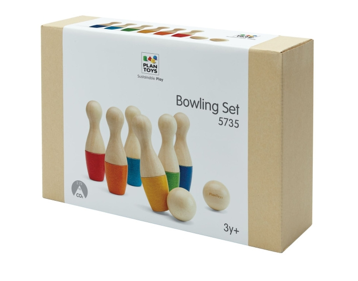 PlanToys Bowling-sæt - (PT-5735) i gruppen LEGETØJ, BØRN & BABY / Udeleg & Sport / Sport og spil hos TP E-commerce Nordic AB (D19069)