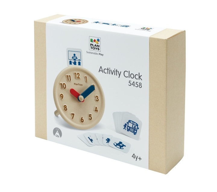 PlanToys Læringsaktivitetsur - (PT-5458) i gruppen LEGETØJ, BØRN & BABY / Babyleg (0-3 år) / Aktivitetslegetøj hos TP E-commerce Nordic AB (D19071)