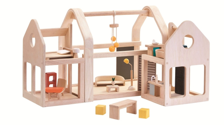 PlanToys To go dukkehus - (PT-7611) i gruppen LEGETØJ, BØRN & BABY / Legetøj / Legesæt hos TP E-commerce Nordic AB (D19074)