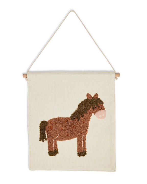Smallstuff Vægdekoration, hest - Natur - 37x33 cm (40023-14) i gruppen HJEM, HUS & HAVE / Interiør / Fotorammer hos TP E-commerce Nordic AB (D19087)