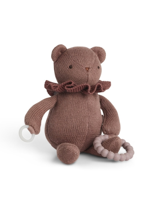 Smallstuff Lille aktivitetsbjørn, til sut og bidering, mørk rosa (40006-38) i gruppen LEGETØJ, BØRN & BABY / Babyleg (0-3 år) / Tøjdyr hos TP E-commerce Nordic AB (D19092)