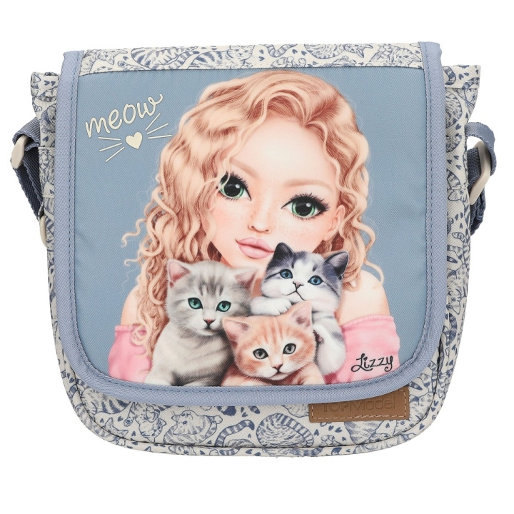 TOPModel TOPModel Skuldertaske CAT LOVE - Lyseblå og creme - Lille (413273) i gruppen LEGETØJ, BØRN & BABY / Rejse / Børnetasker / Rygsække hos TP E-commerce Nordic AB (D19105)