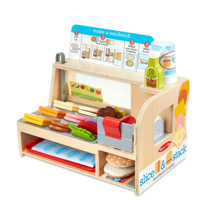 Melissa & Doug Slice & Stack Sandwich Counter (41650) i gruppen LEGETØJ, BØRN & BABY / Legetøj / Lille hjem & rollespil hos TP E-commerce Nordic AB (D19116)
