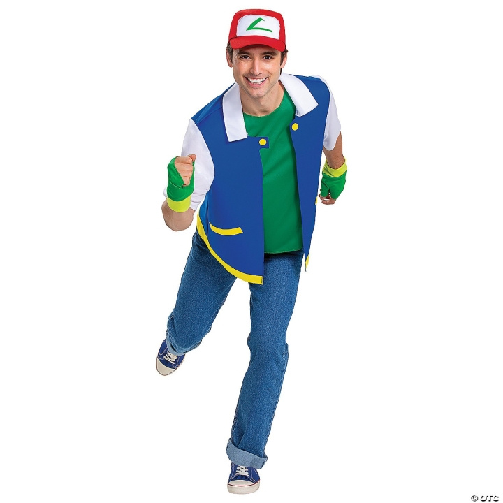 Disguise Pokémon Klassisk kostume til voksne - Master Ash Ketchum (120069SM-20L) i gruppen LEGETØJ, BØRN & BABY / Legetøj / Udklædning hos TP E-commerce Nordic AB (D19118)