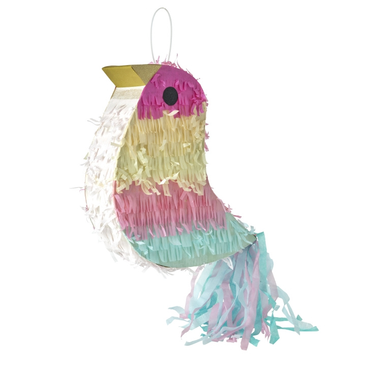 RICE Pinata i fugleform - pink, gul, blå - stor i gruppen SPORT, FRITID & HOBBY / Sjove gadgets / Smarte løsninger hos TP E-commerce Nordic AB (D19141)