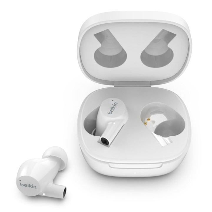 Belkin SOUNDFORM Rise ægte trådløse ørepropper i gruppen HJEMMEELEKTRONIK / Lyd & billede / Hovedtelefoner & Tilbehør / Hovedtelefoner hos TP E-commerce Nordic AB (D19146)