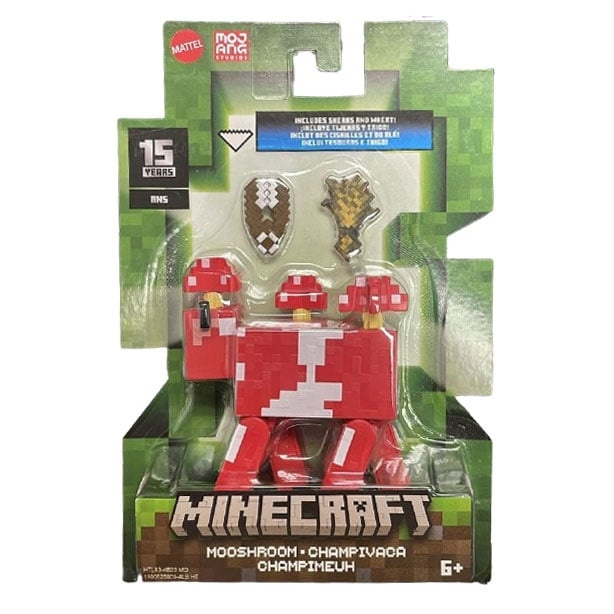 MINECRAFT Biome Builds - Mooshroom, 8 cm (HTL83) i gruppen LEGETØJ, BØRN & BABY / Legetøj / Figurer, miniaturer og tilbehør hos TP E-commerce Nordic AB (D19163)