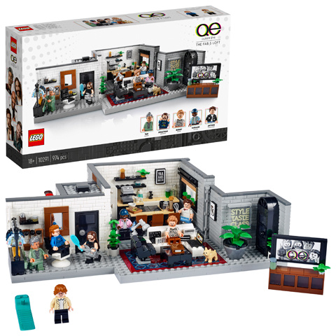 LEGO Ikoner - Queer Eye - The Fab 5 Loft (10291) i gruppen LEGETØJ, BØRN & BABY / Legetøj / Bygge legesager / Lego hos TP E-commerce Nordic AB (D19173)