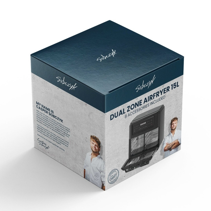 Sobczyk Dual Zone Airfryer - 15L med tilbehør i gruppen HJEM, HUS & HAVE / Husholdningsapparater / Airfryers & Friture hos TP E-commerce Nordic AB (D19185)