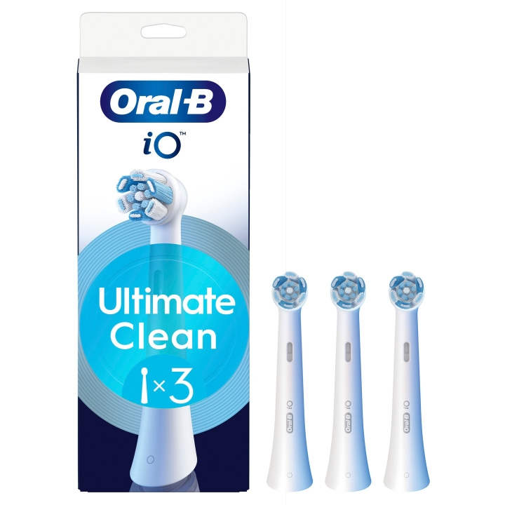 Oral B Oral-B iO Series Ultimate Clean udskiftningsbørstehoveder - hvid - 3 stk i gruppen SKØNHED & HELSE / Oral pleje / Tilbehør til elektriske tandbørster hos TP E-commerce Nordic AB (D19188)