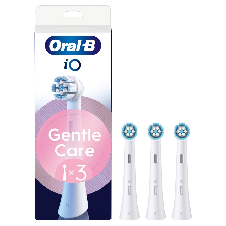 Oral B Oral-B iO Series Gentle Care udskiftningsbørstehoveder - hvid - 3 stk i gruppen SKØNHED & HELSE / Oral pleje / Tilbehør til elektriske tandbørster hos TP E-commerce Nordic AB (D19189)