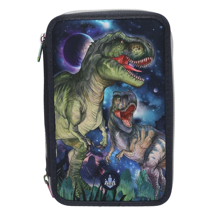 Dino World Tredobbelt penalhus med LED - GALAXY i gruppen LEGETØJ, BØRN & BABY / Legetøj / Penalhus hos TP E-commerce Nordic AB (D19217)